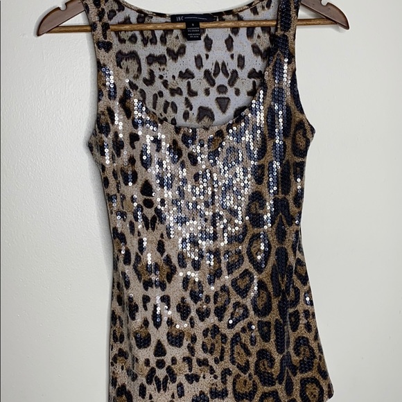 INC Leopard Print Tank - Picture 1 of 5